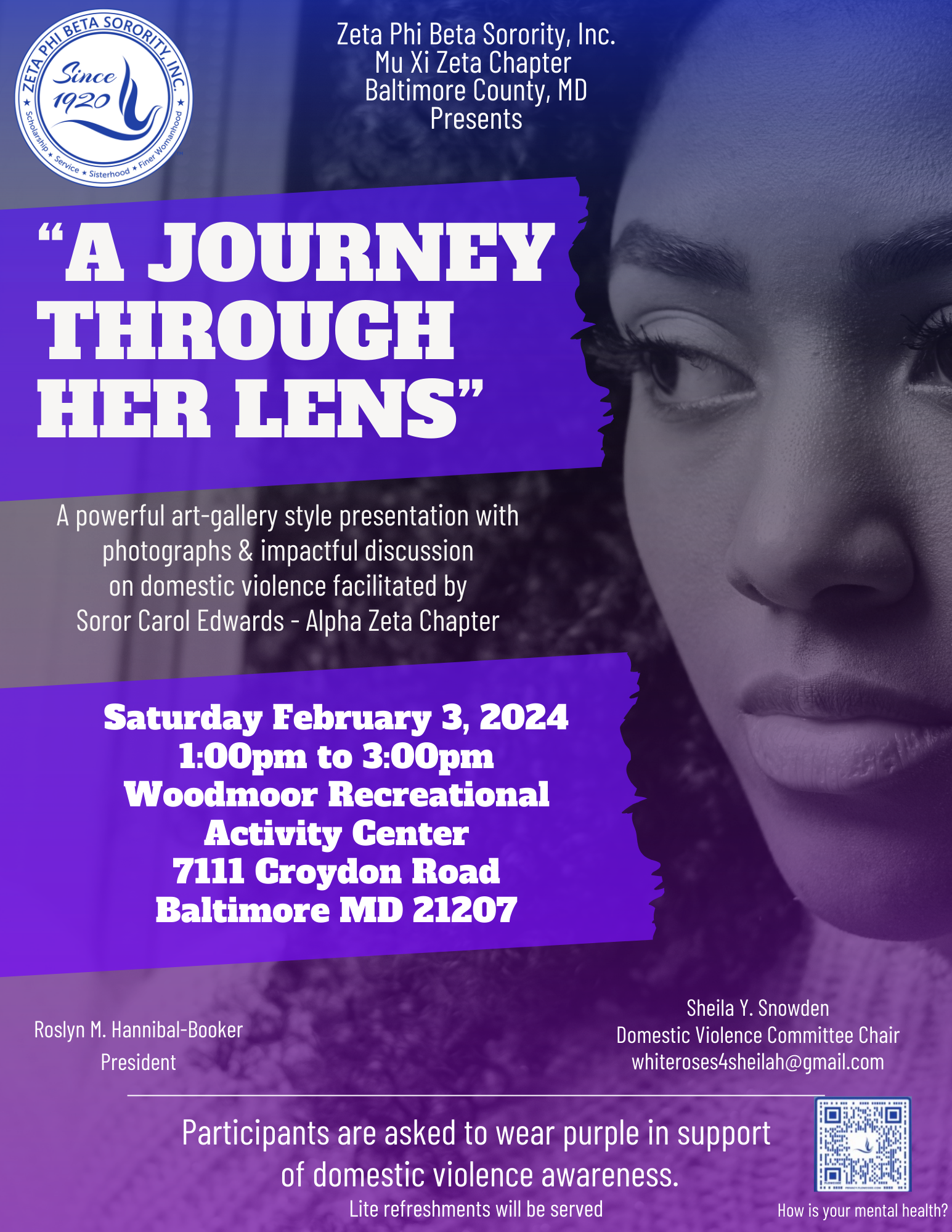 A Journey Through Her Lens Feb 3, 2024 flyer